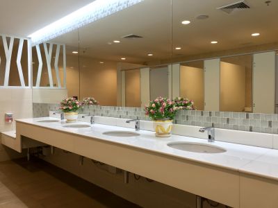 Floating Vanity and Modern Fixtures